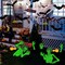 5 Pack Glow in The Dark Halloween Skeleton Yard Signs,Luminous Halloween Graveyard